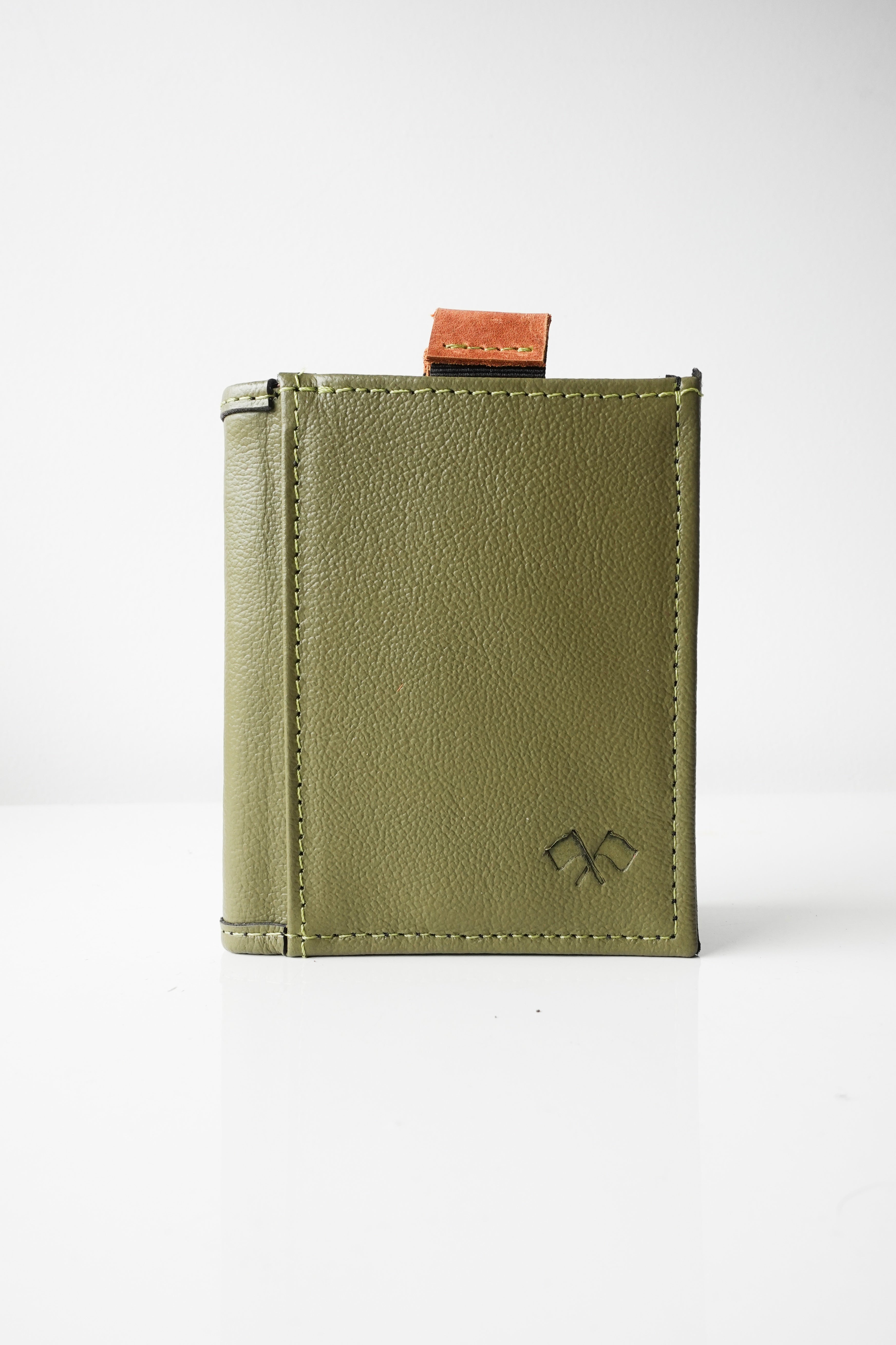 Billetera Mónaco Speciale Oliva / Negro