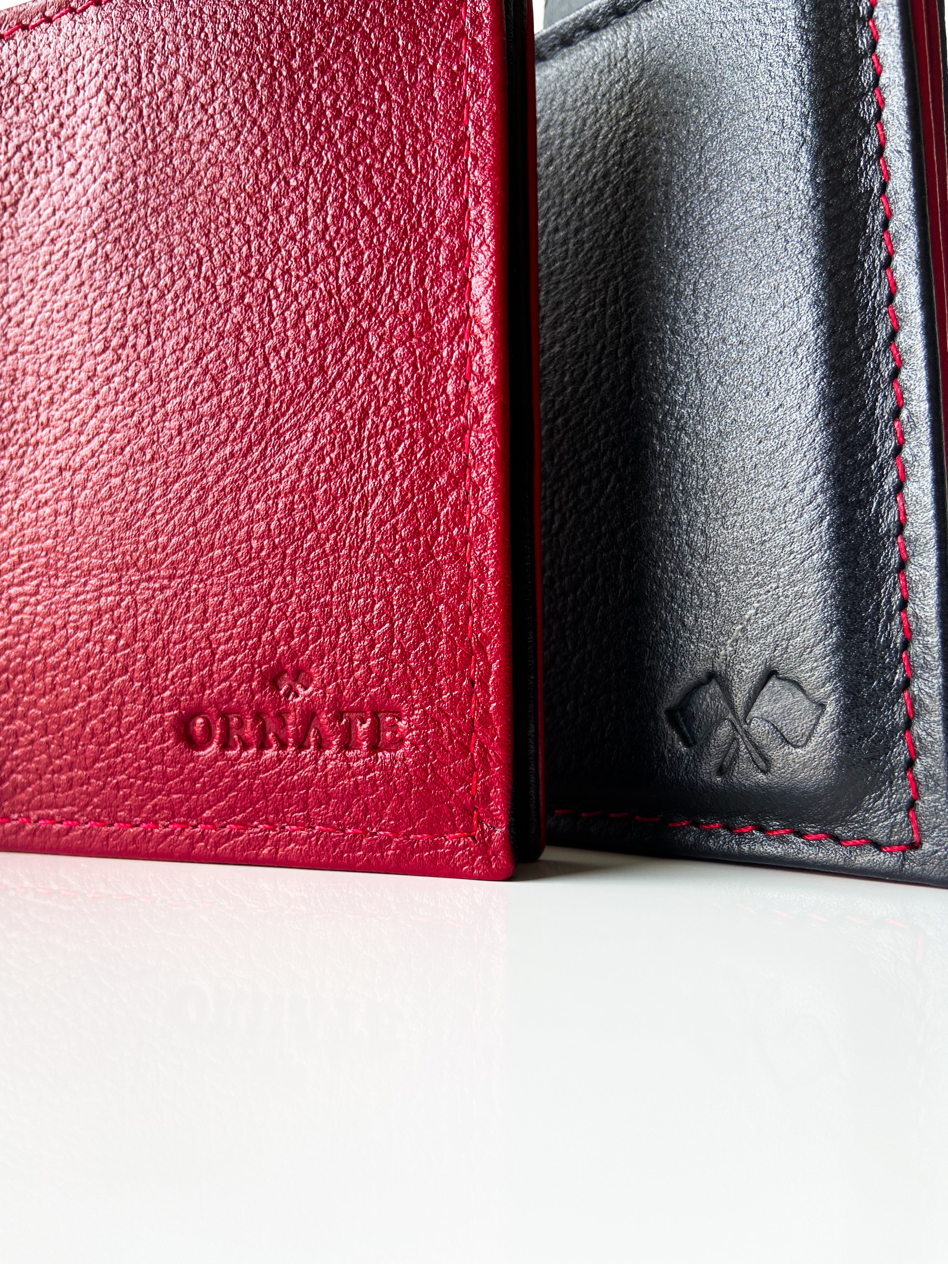 Billetera Mónaco Speciale Negro / Rojo