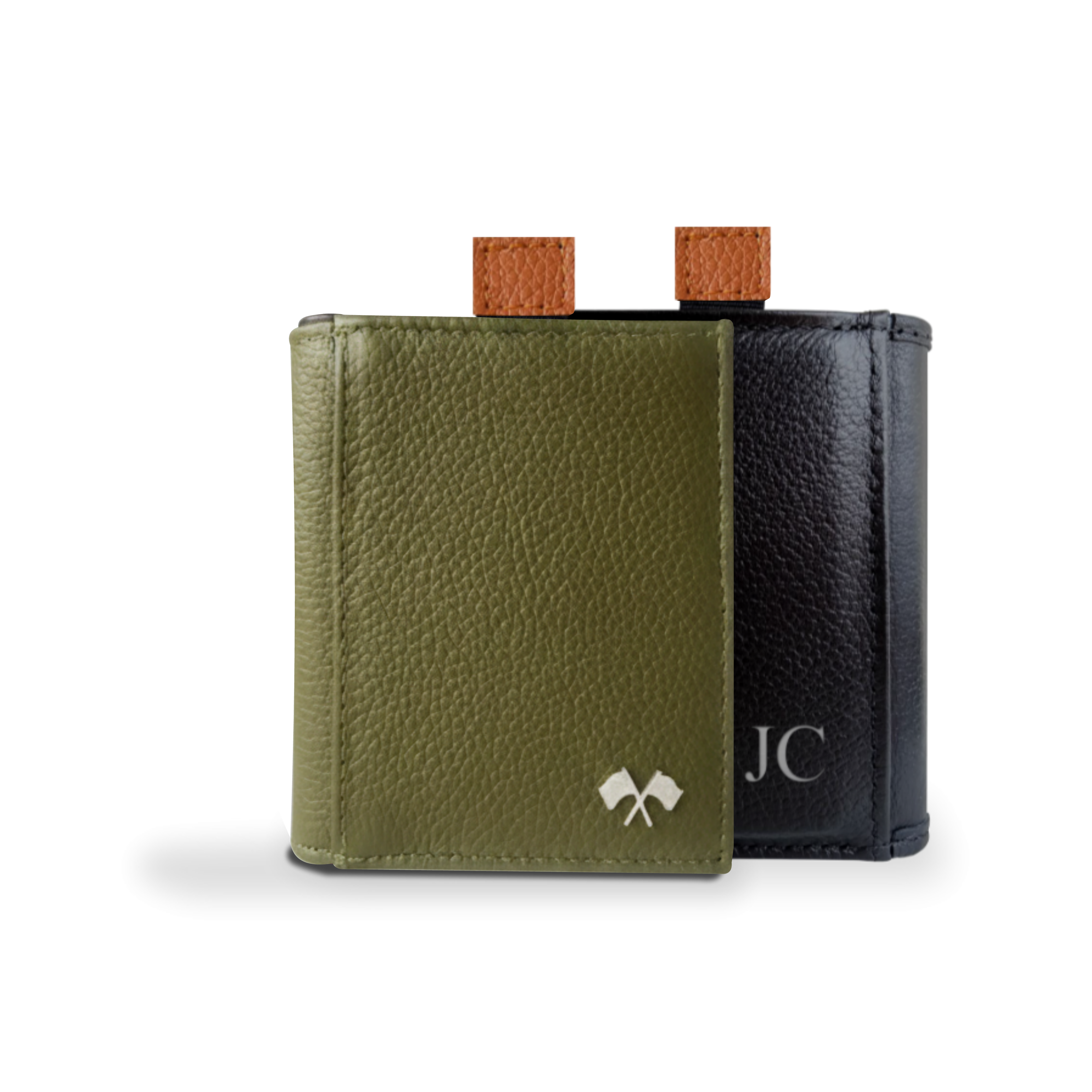 Billetera Mónaco Speciale Oliva / Negro